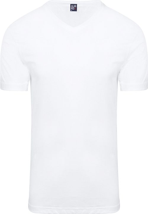 Alan Red West-Virginia T-Shirt de cuello en V Blanco (2Pack) Product