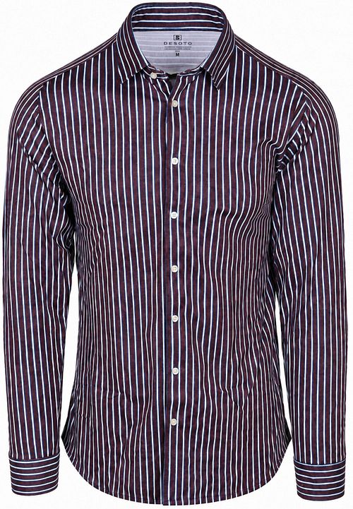 Desoto Overhemd Multi Stripe Rood Product