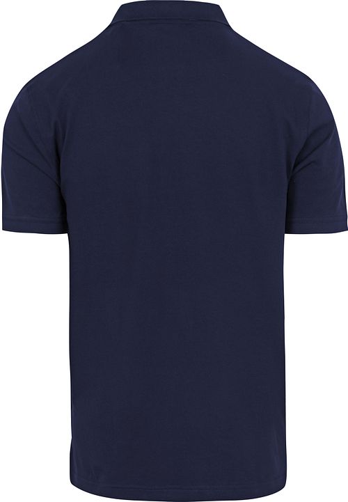 Gant Contrast Piqué Poloshirt Navy Product / Achterkant