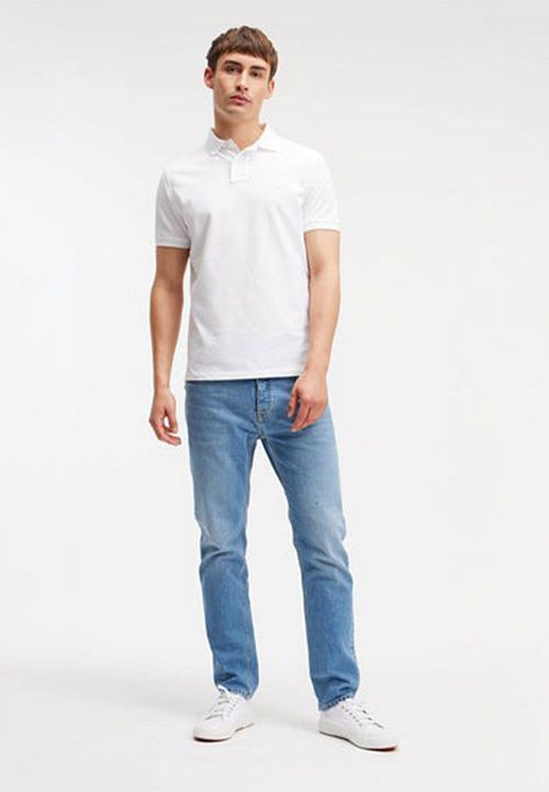 King Essentials The Rene Polo Shirt White Model / Voorkant
