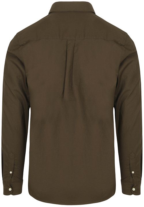 Lyle & Scott Skjorte Plain Oxford Olive Product / Achterkant