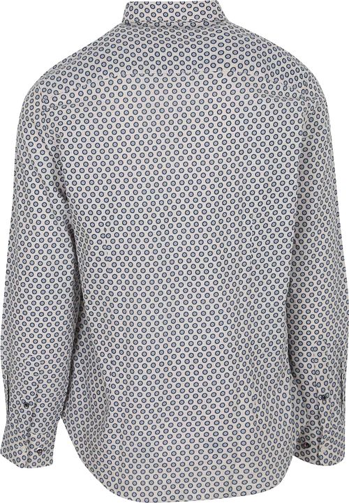 NZA Skjorte Jaden i Linnedmix Blå Product / Achterkant