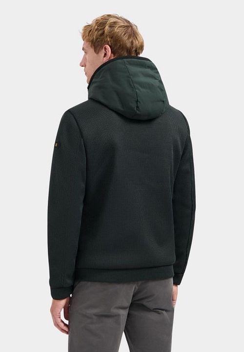 No Excess Jacket Knitted Sleeve Dark Green Model / Achterkant