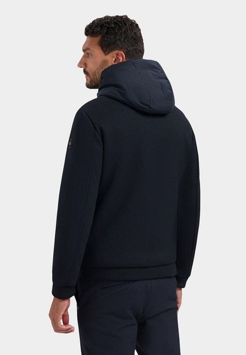 No Excess Jacket Knitted Sleeve Navy Model / Achterkant