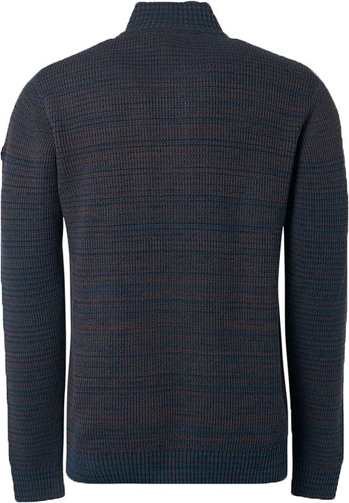 No Excess Mocker Trui Navy Melange Product / Achterkant