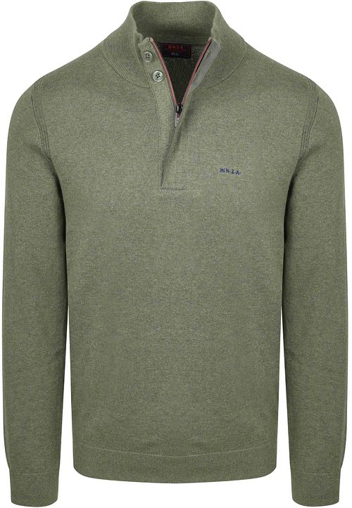NZA Akar Jersey Half Zip Melange Army Product