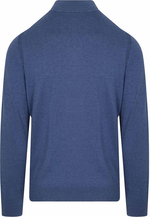 NZA Akar Jersey Half Zip Melange Spring Blue Product / Achterkant