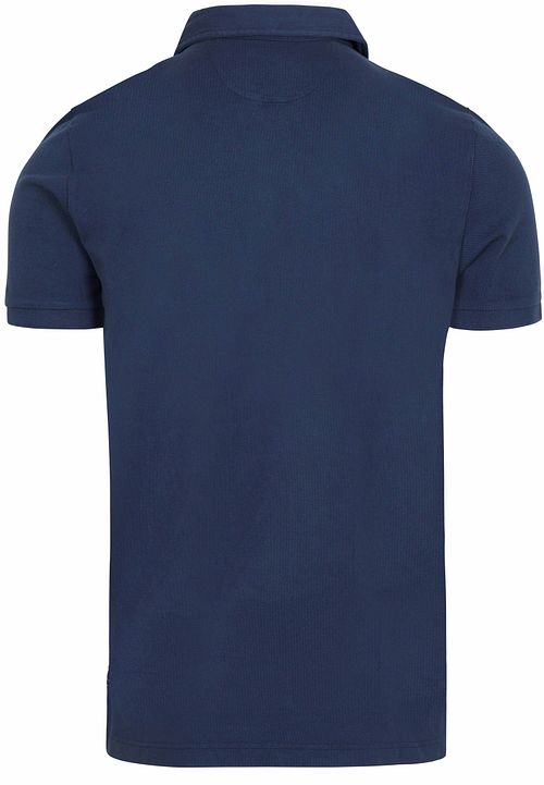 NZA Polo Hawera Navy Sky Product / Achterkant