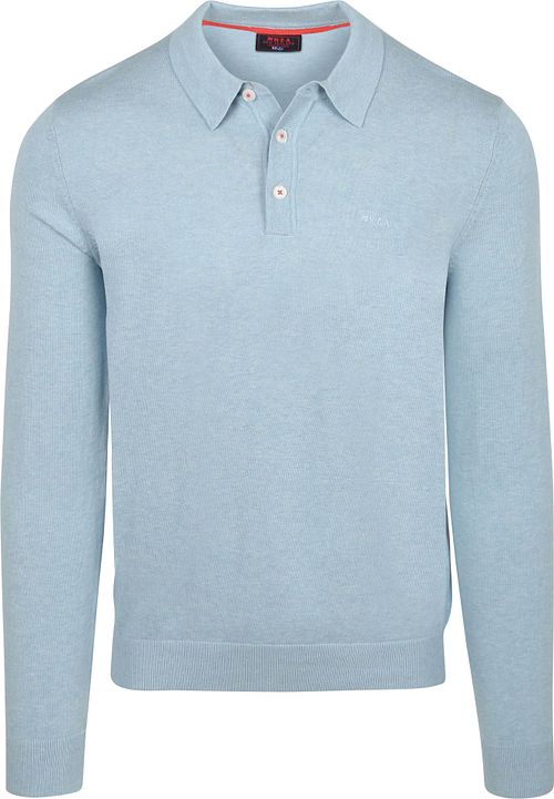 NZA Polo Maille Manches Longues Bleu Clair Product
