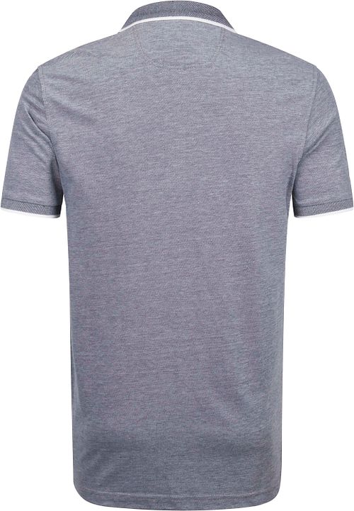 Suitable Oxford-polo i grå Product / Achterkant