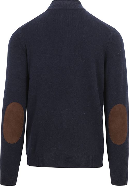 Barbour Sweater Laine Patch Marine Product / Achterkant