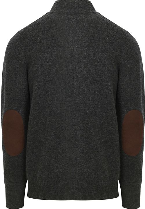 Barbour Lynlås Vest Lamull Patch Antracit Product / Achterkant