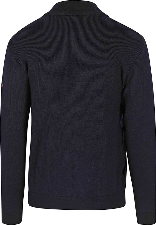 Armor-Lux Kerlouan Vest Wol Navy Product / Achterkant