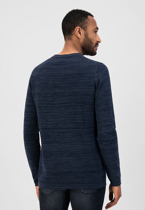 Dstrezzed Pull Bleu Foncé Model / Achterkant