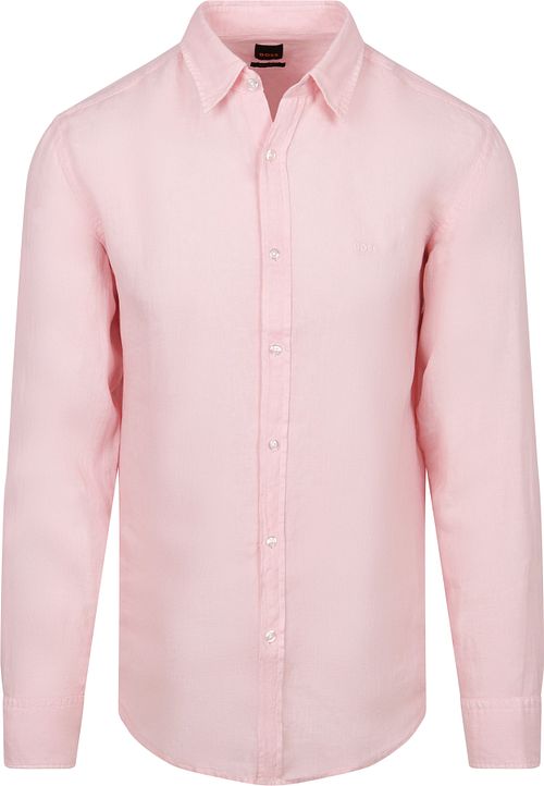 BOSS Relegant Skjorte Lin Rosa Product