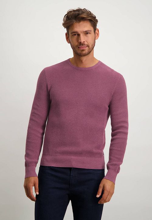 State Of Art Pullover Structure Red Model / Voorkant