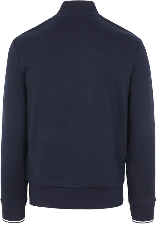 Fred Perry Half Zip Trui Navy Blauw Product / Achterkant