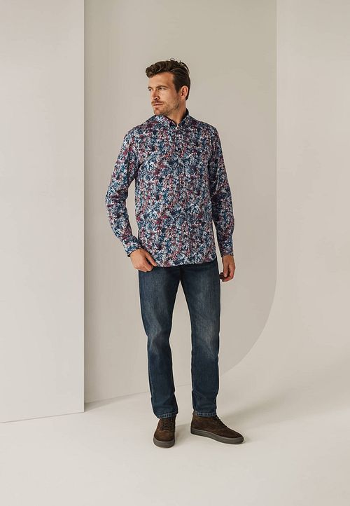 State of Art Chemise Impression Multicolore Model / Voorkant