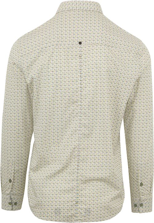 No Excess Chemise Imprimée Vert Product / Achterkant