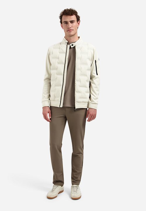 No Excess Jakke Knitted Sleeve Off-White Model / Voorkant