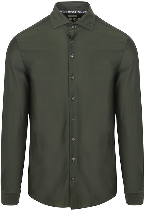 R2 Shirt Dobby Knitted Dark Green Product
