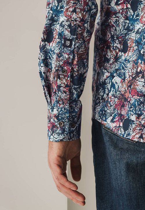 State Of Art Hemd Print Multicolour Model / Detail