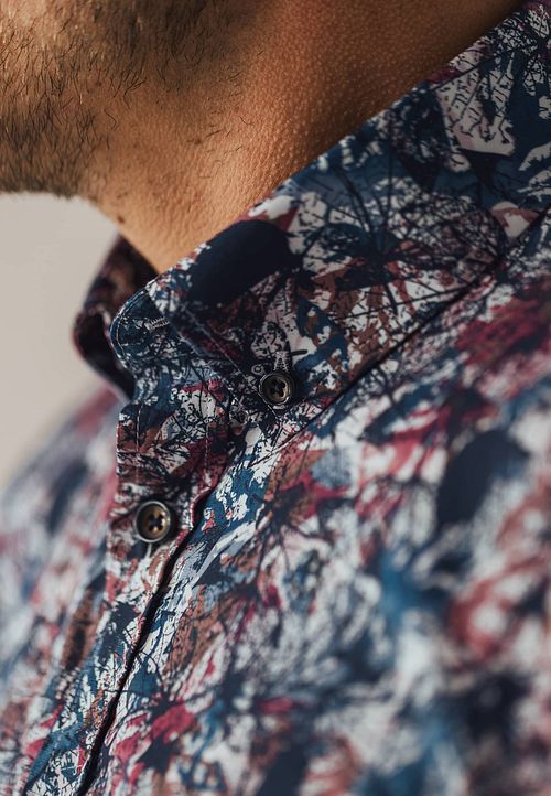 State Of Art Overhemd Print Multicolour Model / Detail