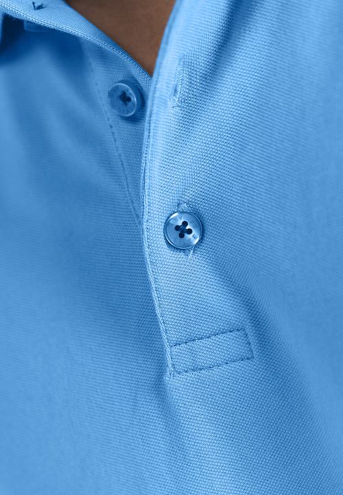 State of Art Poloshirt Pique Blå Model / Detail