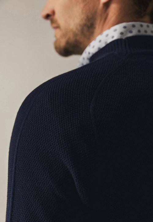 State Of Art Trøje Struktur Navy Model / Detail