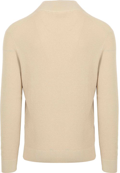 Suitable sweter z półgolfem Half Zip w kolorze piaskowym Product / Achterkant