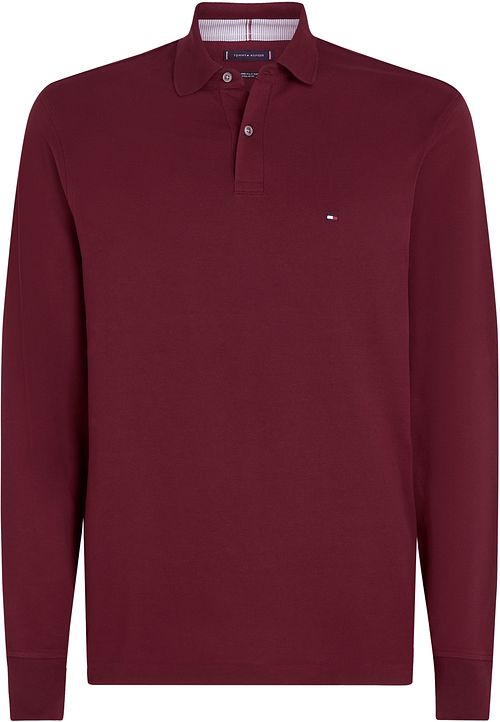 Tommy Hilfiger Longsleeve Polo Bordeaux Rood Product