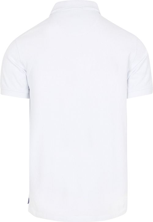 Biała koszulka polo piqué McGregor Product / Achterkant