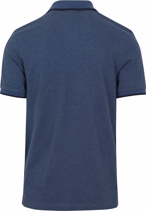 Scotch & Soda Melange Polo Mörkblå Product / Achterkant