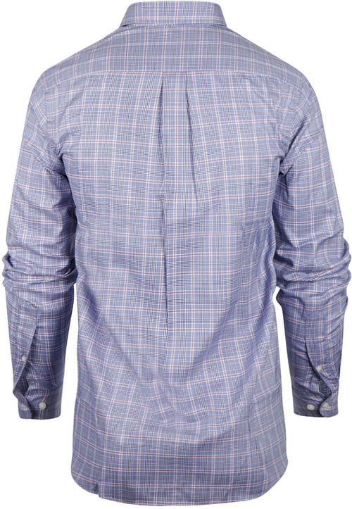 Steppin' Out Chemise A Carreaux Bleu Rouge Product / Achterkant