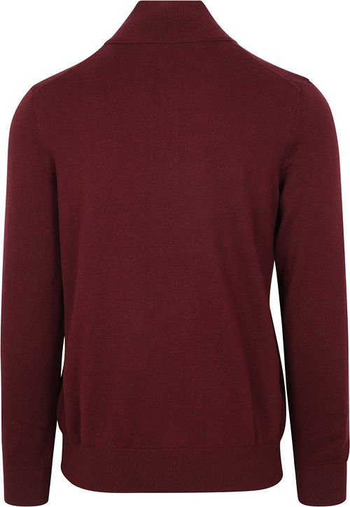 BOSS Pull Kanobix Demi-Zip Bordeaux