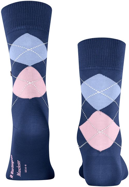 Burlington Manchester Sokker i Blåternet 6583 Product / Achterkant