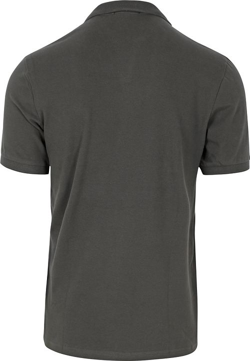 No Excess Poloshirt Riva Solid Anthracite Product / Achterkant