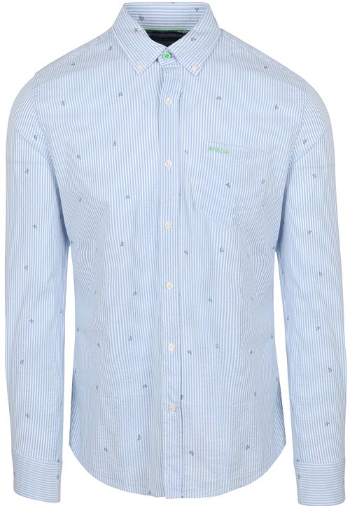 NZA Skjorta Julius Tryck Blå Product