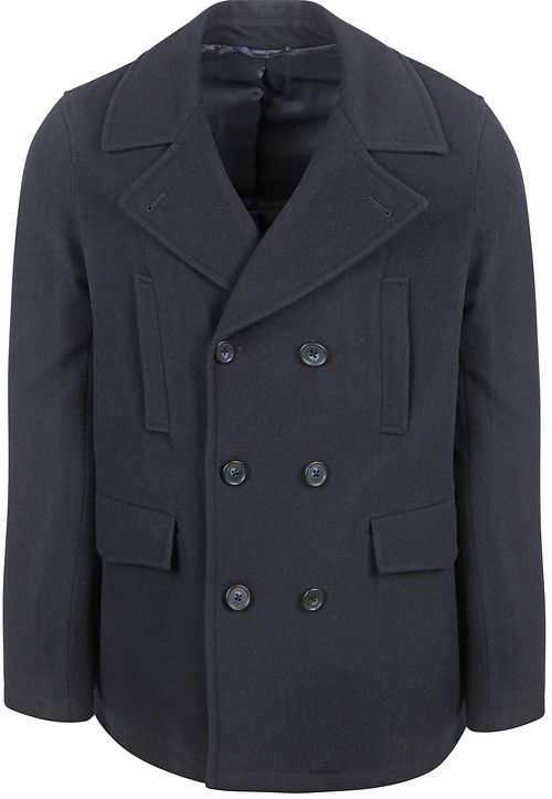 Passande Caban Coat Ull Marinblå Product