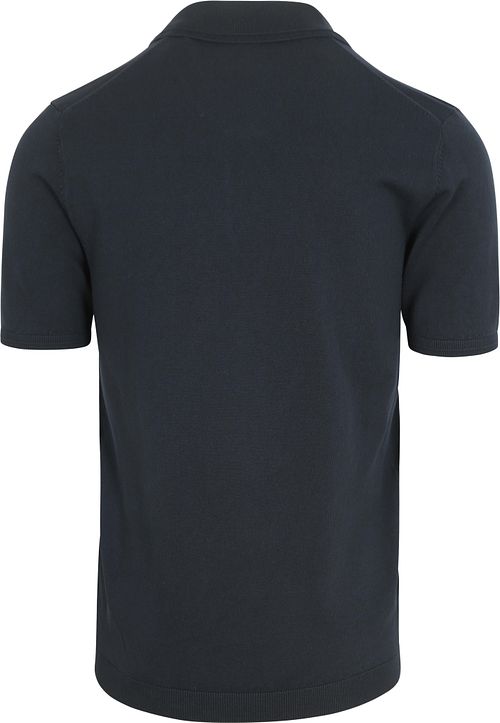 Polo No Excess con mezza zip blu navy Product / Achterkant