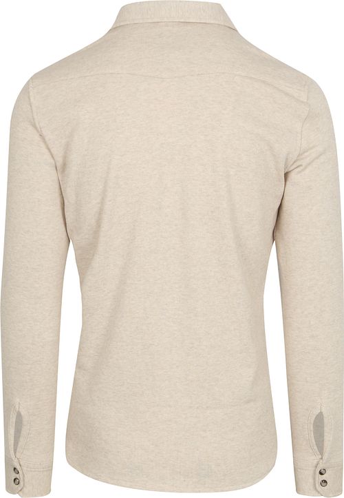 Profuomo Surchemise Western Jersey Ecru Product / Achterkant
