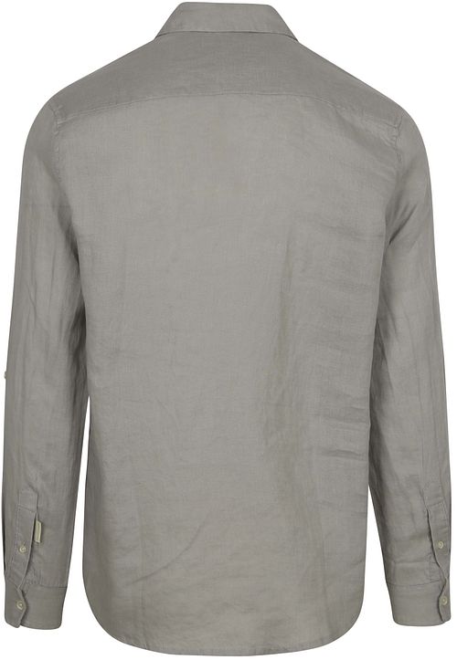 Scotch and Soda Linen Core Shirt Grey Product / Achterkant