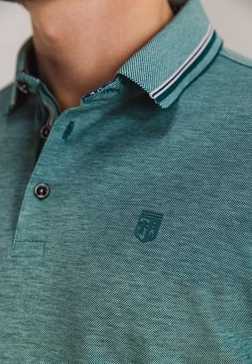 State Of Art Pique Polo Mintblå Model / Detail