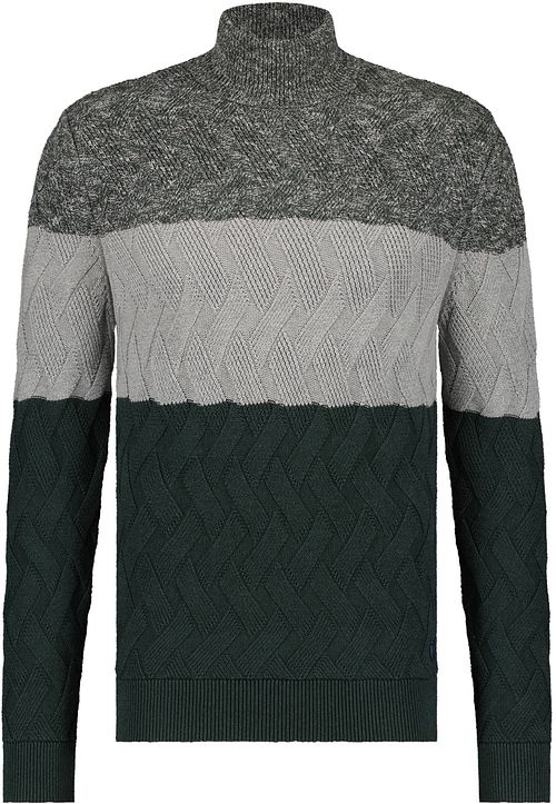 State Of Art Rollkragenpullover Streif Dunkelgrün Product