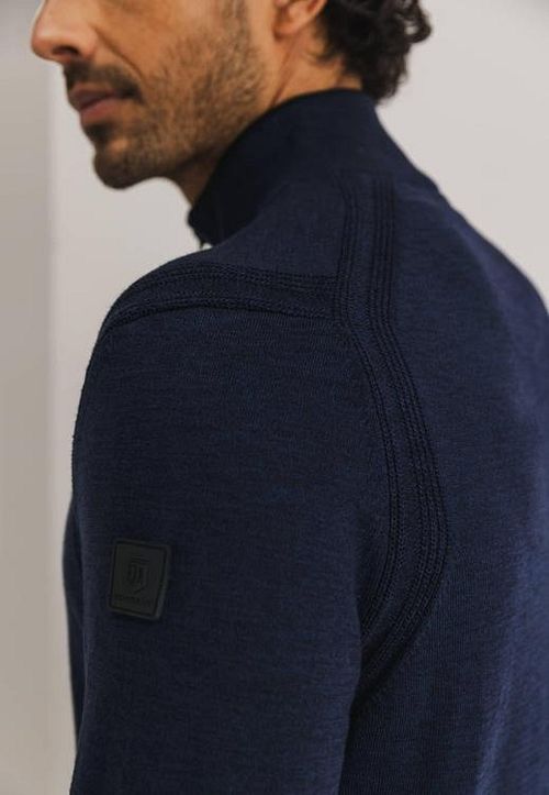 Sweter z półgolfem Half Zip State Of Art w kolorze granatowym Model / Detail