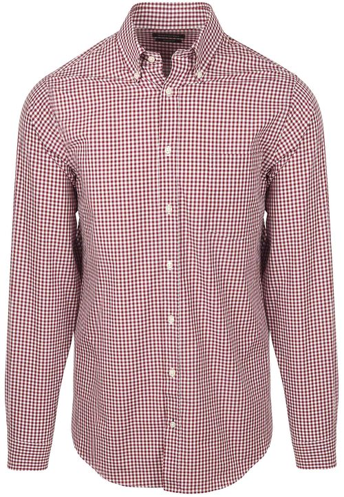 Steppin' Out Skjorte Poplin Rød Rutemønster Product