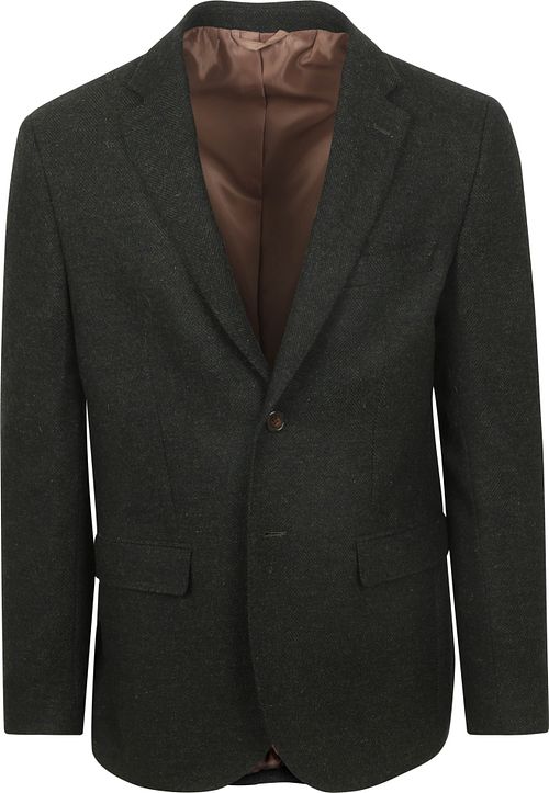 Suitable Herringbone Marynarka Donkergroen Product