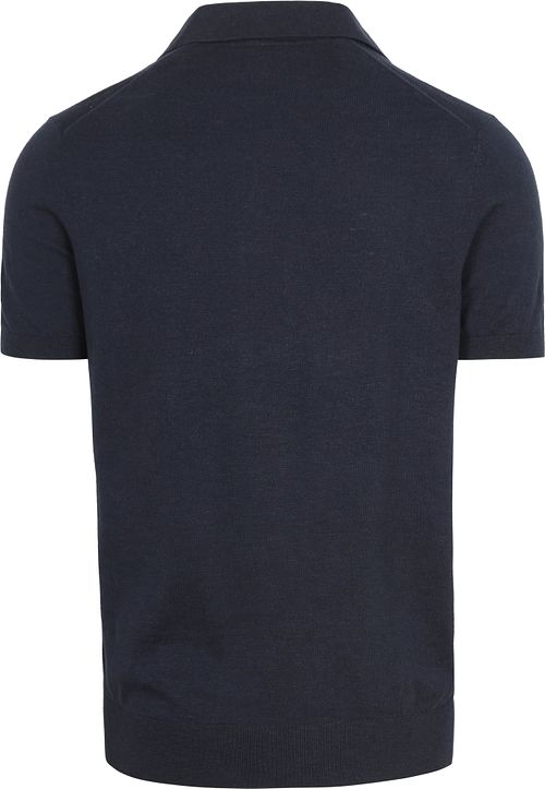 Suitable Polo Riva Linnen Navy Product / Achterkant