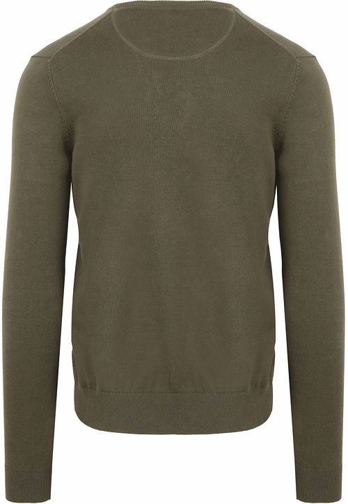 Suitable Respect Vinir Pullover Olivgrön Product / Achterkant