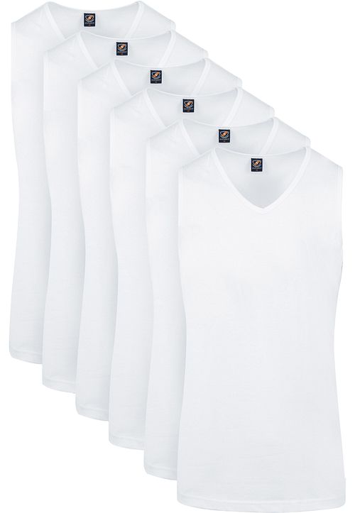 Suitable Viless T-Shirt Mouwloos Wit 6-Pack Product